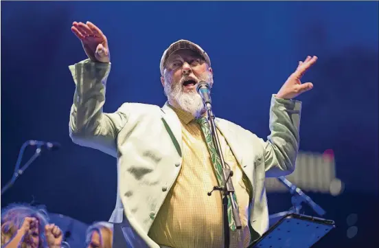  ?? JAY JANNER / AMERICAN-STATESMAN ?? Kevin Russell of Shinyribs briefly had a band called the Grackles in the early 1990s.