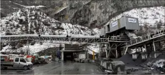  ?? (Photo AFP) ?? Cette photo prise le er février dernier montre l’entrée du futur tunnel Lyon-Turin lors de la visite du ministre des Transports français sur le site de Saint-Martin-la-Porte (Savoie).