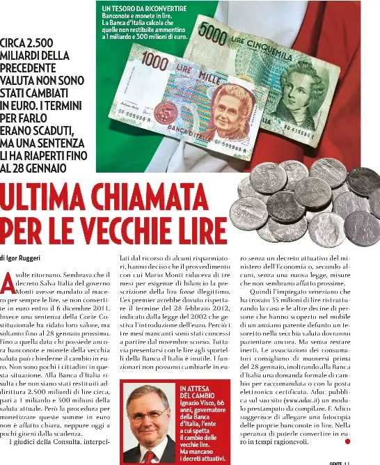 Ultima Chiamata Per Le Vecchie Lire Pressreader