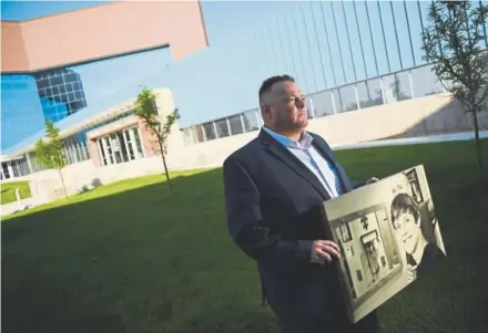  ?? RJ Sangosti, The Denver Post ?? Mark Chalfant stands outside the Arapahoe County Justice Center, where four teenagers were convicted in the fatal shooting of his son, Mark II, in July 2014 at a Taco Bell parking lot in Aurora. Years later, all the records remain closed under...