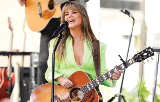  ?? AP ?? Maren Morris will headline the Huntington Bank Pavilion on Aug. 10.