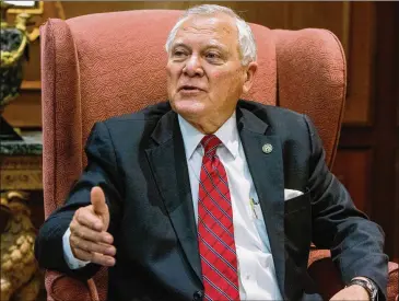  ?? CONTRIBUTE­D BY PHIL SKINNER ?? Gov. Deal’s criminal justice proposals came from a council of judges, lawyers and law enforcemen­t officials he appointed to oversee the effort. He expected the proposals to be guided by hard data and best practices.