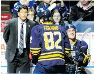  ?? ASSOCIATED PRESS FILES ?? Ted Nolan, left, the new head coach of the Buffalo Sabres, has a reputation for being a players’ coach.