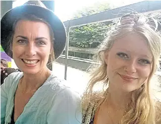  ?? Pictures: ENTERPRISE NEWS / INS NEWS / PA ?? Right, actress Natasha Pope with her daughter Gaia who has been missing for over a week