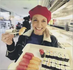  ??  ?? FOOD UNWRAPPED: Kate Quilton looks at sushi