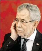  ?? BILD: SN/AP ?? Klare Worte gegen Rechtsauße­n: Alexander Van der Bellen.