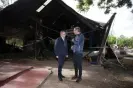 ?? Photograph: Mike Bowers/The Guardian ?? The prime minister Anthony Albanese and NSW premier Dominic Perrottet toured flood-damaged areas of Eugowra.