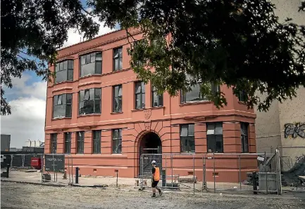  ?? PHOTO: IAIN MCGREGOR/STUFF ?? The newly renamed and restored Midland Building, formerly the home of Caffe Roma, on Oxford Tce in central Christchur­ch.