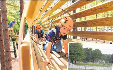  ??  ?? A new adventure playground could open in Mote Park; inset, as it looks now, with skate park