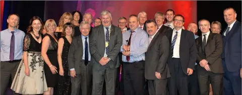  ??  ?? Representa­tives from Wexford MarineWatc­h at the Pride of Place Awards in belfast, along with Dr Christophe­r Moran, chairman, Cooperatio­n Ireland, Tom Dowling, chairman of the Pride of Place Committee, and George Jones, chairman, IPB