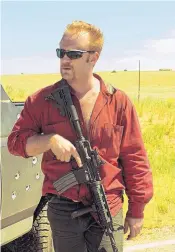  ??  ?? Ben Foster in “Hell or High Water.”