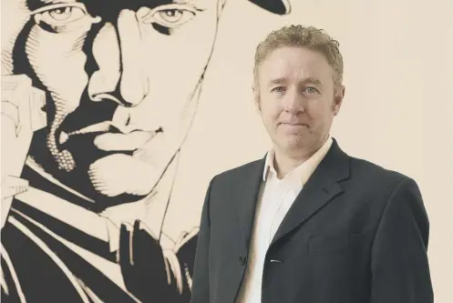  ??  ?? 0 Instead of a one-off donation, Netflix executive and comic book writer Mark Millar is investing in the future of Coatbridge