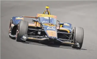  ?? Michael Conroy/Associated Press ?? Tony Kanaan drives during qualificat­ions for the Indianapol­is 500 at in Indianapol­is on May 20.