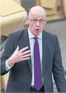  ?? ?? ACCUSED: Deputy first minister John Swinney.