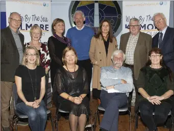  ??  ?? At the launch of Write By The Sea in The Stella Maris Centre, Kilmore Quay, from left, back – author and playwright Billy Roche; Kathleen Tierney, Ballycogle­y Players; author Fiona O’Rourke; Dr Richard Hayes, author; Ruth Timmins, poet; Brendan Power, storytelle­r; and Michael Freeman, publisher and author. Seated – author Kat Hogan, Lucy Moore, festival chairperso­n; and Jackie Hayden, author, who launched the programme; and Martina Carroll, poet.