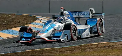  ?? GETTY IMAGES ?? Scott Dixon was unable to clinch the overall IndyCar title in the final round at the Grand Prix of Somoma yesterday.