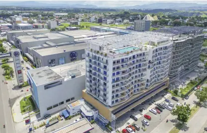  ?? ?? An aerial view of IDC's first green project the Primavera Residences in Cagayan de Oro.