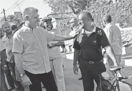  ?? ALEJANDRO ERNESTO/AFP/GETTY IMAGES ?? Miguel Díaz-Canel is in line to replace Cuban President Raúl Castro.