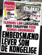  ??  ?? Ekstra Bladet onsdag.