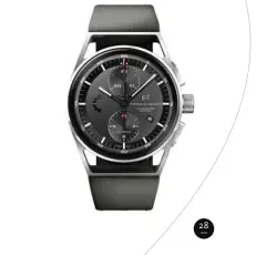  ??  ?? 28
28. Porsche Design 1919 Chronotime­r Flyback Black & Leather. Caja: 42 mm en titanio. Movimiento: automático. Calibre: Werk 01.200. Correa: piel de vacuno.