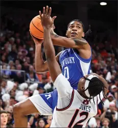  ?? (AP/Julie Bennett) ?? Kentucky guard Rob Dillingham, averaging 14.3 points per game with 101 assists, has returned from his injury that sidelined him for the first game against Arkansas on Jan. 27. The No. 16 Wildcats host the Razorbacks today at Rupp Arena in Lexington, Ky.