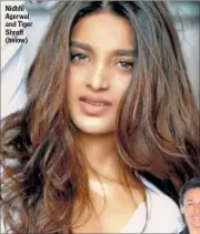  ??  ?? Nidhhi Agerwal and Tiger Shroff (below)