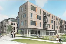  ?? ENGBERG ANDERSON ARCHITECTS ?? The Element 84 apartment developmen­t proposed for West Allis is facing delays in obtaining financing.