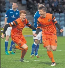  ??  ?? ON THE MARCH: Dundee United reached today’s final with a 3-2 away win over Queen of the South in the semi-final