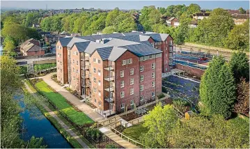  ?? ?? Close to amenities: Adlington’s developmen­t The Folds in Romiley, Stockport