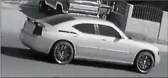  ?? LOANED PHOTO ?? THE SUSPECT IS BELIEVED TO HAVE FLED in a light gray 2010 Dodge Charger.