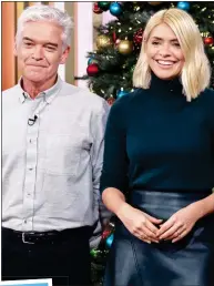  ??  ?? CO-STARS: Phillip Schofield with Holly Willoughby