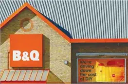  ?? REUTERSPIC ?? A B&Q store is seen in London.
–