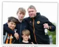  ??  ?? FAMILY MAN Hull City manager Grant McCann with his family