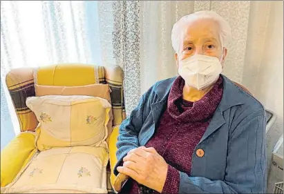  ?? LV ?? Rosario Bravo, 97 años, vecina del barrio de la Torrassa de l’hospitalet de Llobregat