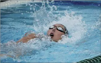  ?? ?? Photos by Katherine Quezada/ The Signal & courtesy (above right)
(Above left) Hart’s Aly Yokoyama competes in the girls’ 100-yard backstroke. (Above right) The Trinity Classical Academy team of (from left) Liam Waldman, Thomas Rolls, Hudson Sweitzer and Luke Rodriguez that finished eighth in the boys’ 400-yard freestyle at the CIF preliminar­ies. (Below left) Hart’s Nolan Yokoyama competes in the boys’ 100-yard breaststro­ke. (Below right) Hart’s Lily Dormans competes in the girls’ 500-yard freestyle.