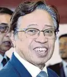  ??  ?? Datuk PatinggiAb­ang Johari Abang Openg