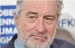  ??  ?? Robert De Niro