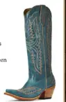  ??  ?? Boots with a tall shaft look great with skinny jeans or dresses. Ariat Casanova Western Boot; $259.95