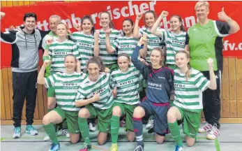  ?? FOTO: SVA ?? Die B-Juniorinne­n des SV Alberweile­r gewannen erneut die württember­gische Futsal-Meistersch­aft.