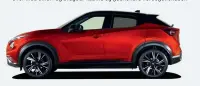  ??  ?? Nissan Juke II er 7,5 cm laengere, 1,3 cm højere, 3 cm bredere og har 10,5 cm laengere mellem akslerne end den første fra 2010.