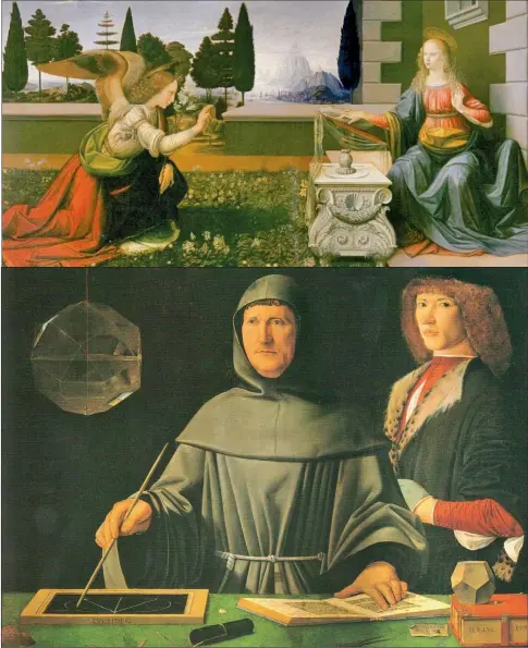  ?? CEDOC PERFIL ?? DETALLES. La fe, según Leonardo enla ciencia, por Jacopo de’Barbari en su retrato del matemático Luca Pacioli.