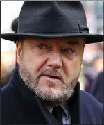  ??  ?? Outspoken: George Galloway MP, 60