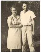  ?? SUBMITTED PHOTOS ?? Luerene Scritchfie­ld and Royal Omes Fowler pose for a photograph on the farm in their younger days. Luerene and Royal were married in 1935 in Faulkner County.