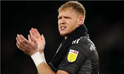  ??  ?? Aaron Ramsdale signed for Sheffield United for £18.5m in 2020. Photograph: Robbie Jay Barratt/AMA/Getty Images