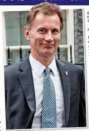  ?? ?? WELL TRIMMED: Jeremy Hunt