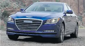  ?? HYUNDAI ?? The 2015 Hyundai Genesis offers a more comfortabl­e and relaxing ride than a sporty one.