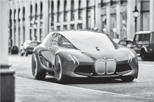  ?? PHOTO: SUPPLIED ?? BMW Group confirmed this week that it had become the first internatio­nal carmaker to obtain the autonomous driving road test licence in China, marking a big step on its path to autonomous driving. This is its Vision Next 100 concept car.