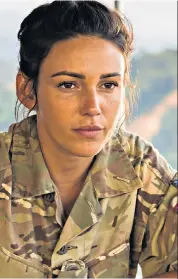  ??  ?? Investigat­or: Michelle Keegan as army medic Georgie