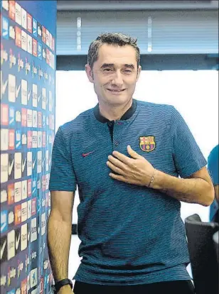  ?? FOTO: MANEL MONTILLA ?? Ernesto Valverde ha sabido hacer de su Barça un equipo sólido