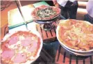  ??  ?? SPECIALTY PIZZAS for “La Dolce Vita” at Marco Polo Plaza Cebu.